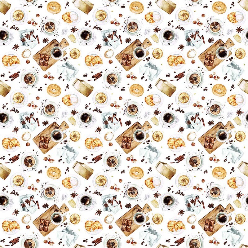 Bäckerei- und Kaffeeprodukte Fototapete wallpaper mural