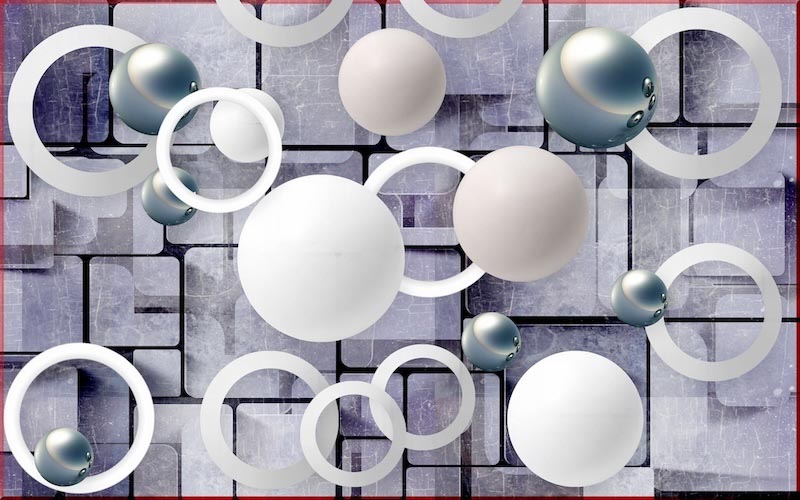 Kugeln und Kreise Fototapete wallpaper mural