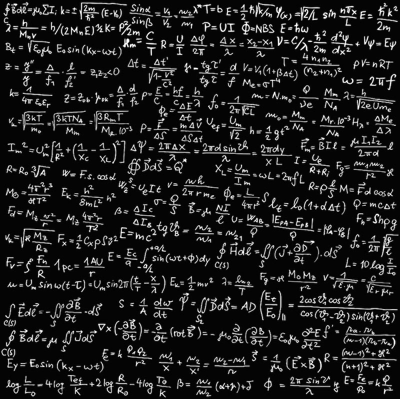 Matheformeln Fototapete wallpaper mural