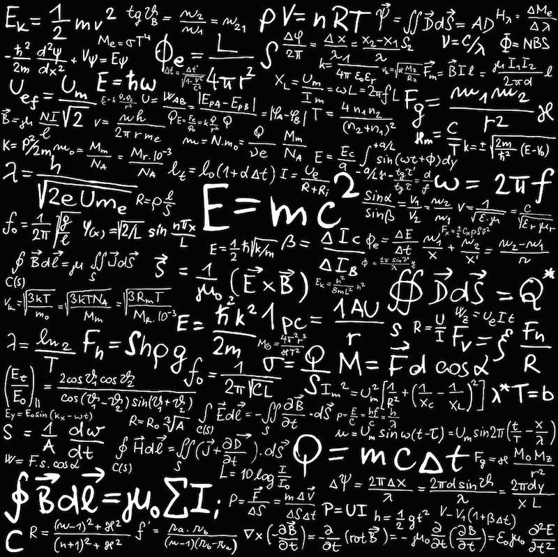 Physikformeln Fototapete wallpaper mural