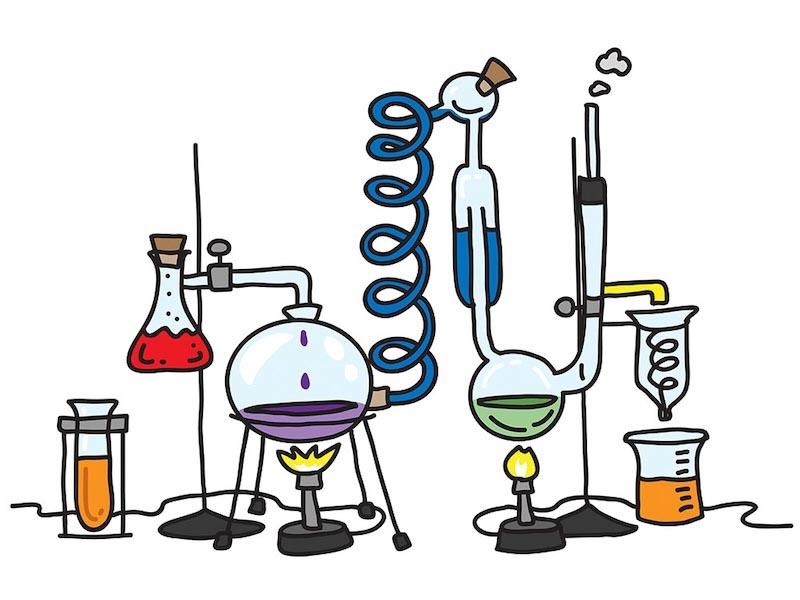 Chemische Experimente Fototapete wallpaper mural