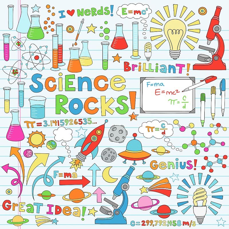 Wissenschaft rockt Fototapete wallpaper mural