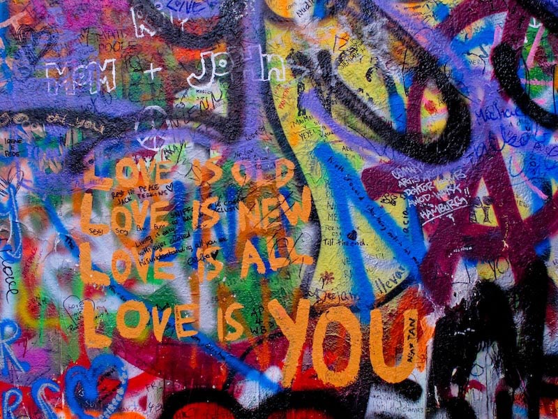 Die Liebe bist du Fototapete wallpaper mural