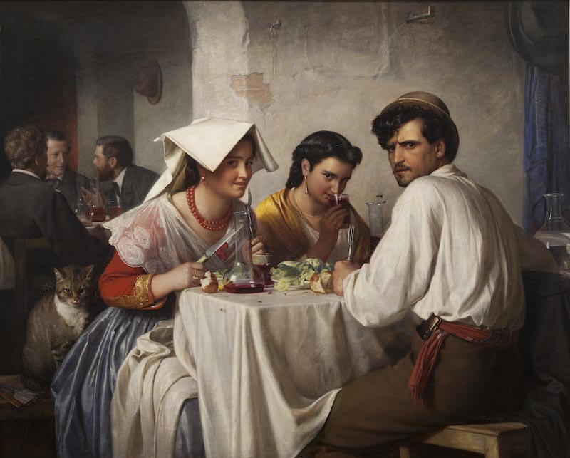 Romanische Tafel Fototapete wallpaper mural
