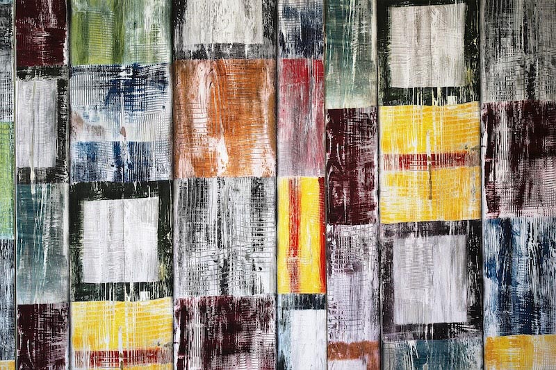 Strukturierte Blöcke Abstract Art Fototapete wallpaper mural