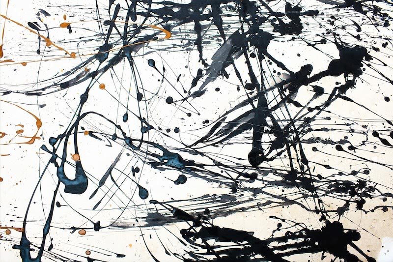 Chaotische Striche Abstract Art Fototapete wallpaper mural