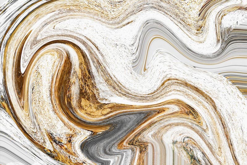 Goldener Wirbel Abstract Art Fototapete wallpaper mural