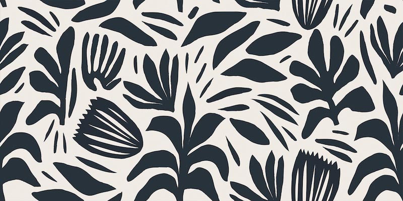 Modernes Blattwerk Abstract Art Fototapete wallpaper mural