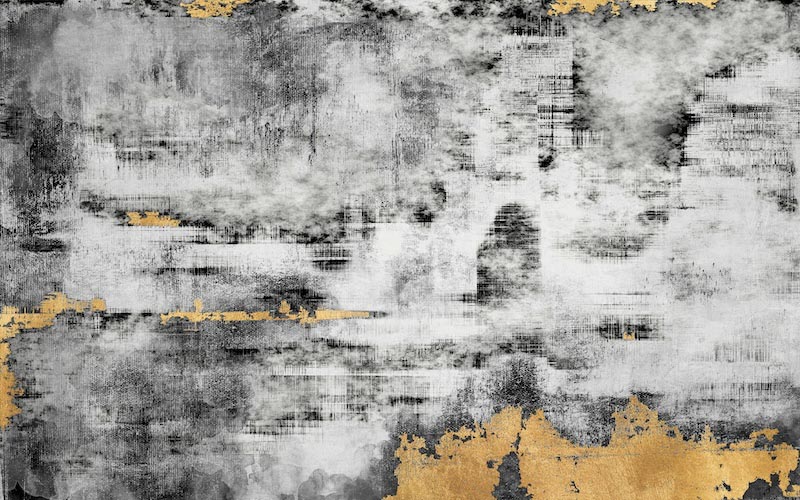 Goldene Patina Abstract Art Fototapete wallpaper mural