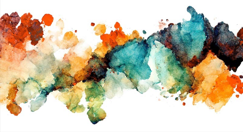 Farbspritzer Abstract Art Fototapete wallpaper mural