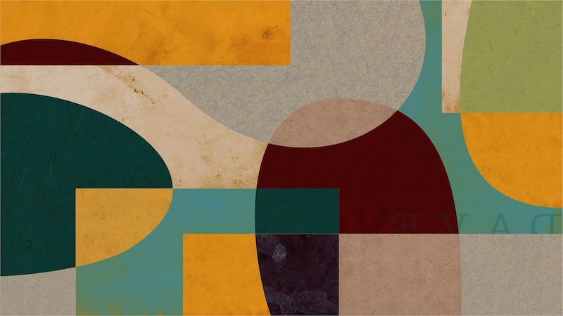 Vintage-Formen Abstract Art Fototapete wallpaper mural