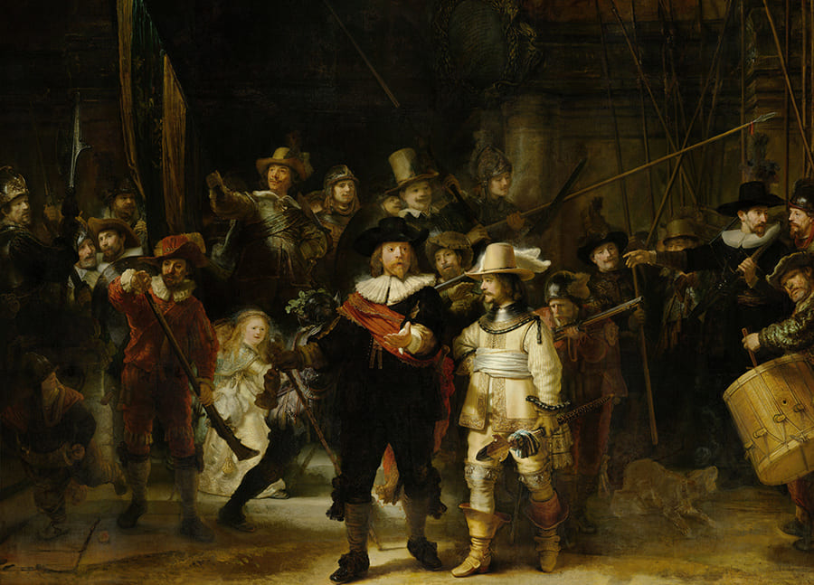 Rembrandt - Die Nachtwache Fototapete wallpaper mural