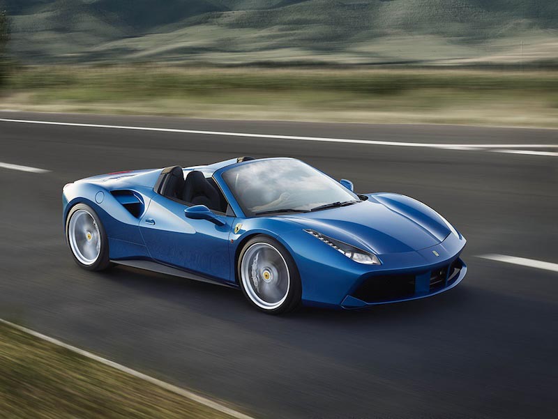 Ferrari 488 Spinne Fototapete wallpaper mural