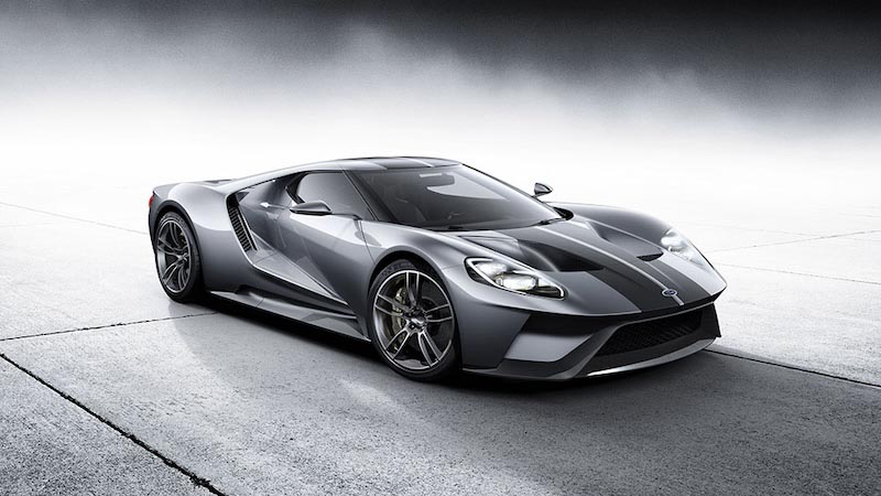 Ford GT Silber Fototapete wallpaper mural