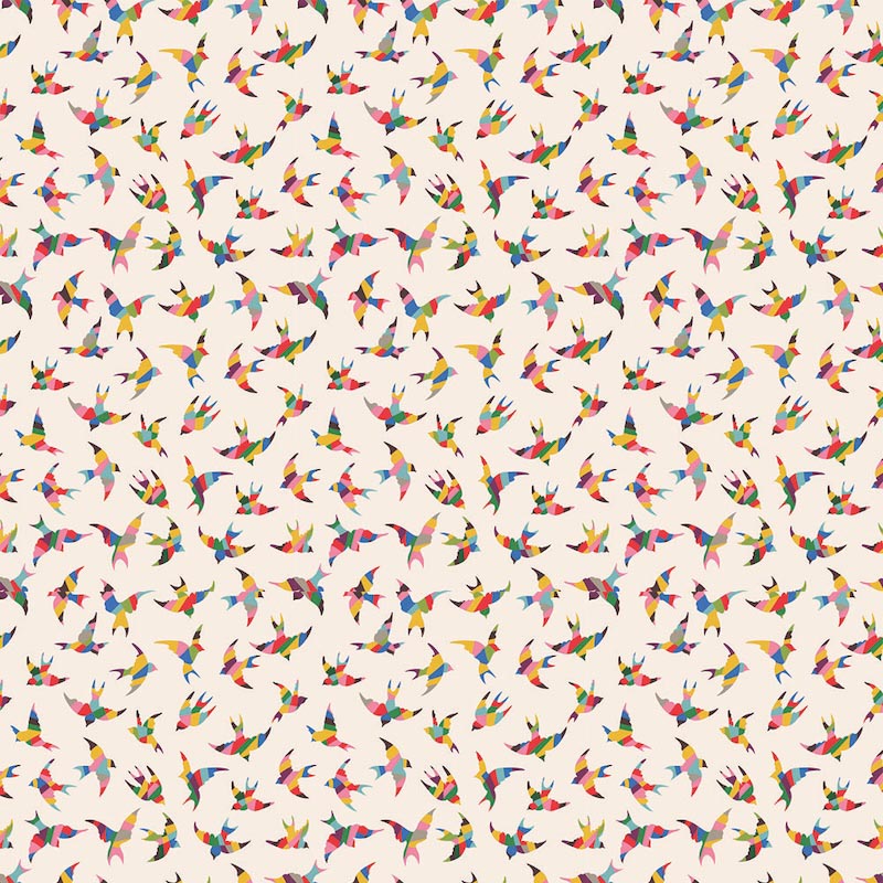 Bunte Vögel Fototapete wallpaper mural