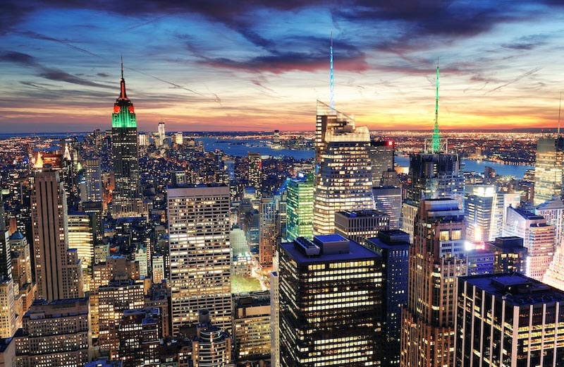 Lichter in New York Fototapete wallpaper mural