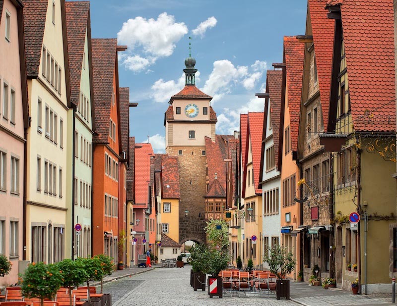 Rothenburg Straßen Fototapete wallpaper mural