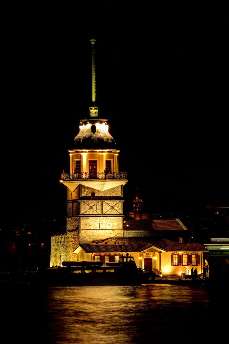 Abend im Leanderturm Fototapete wallpaper mural