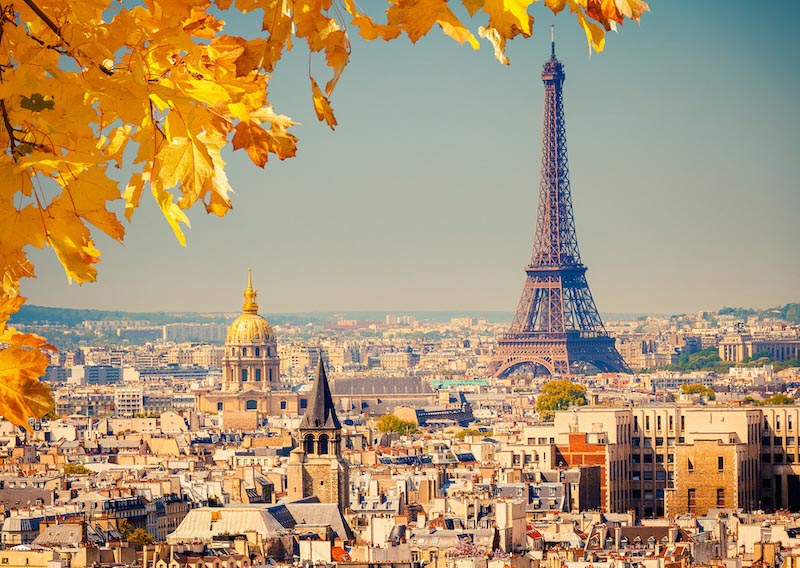 Herbst in Paris Fototapete wallpaper mural