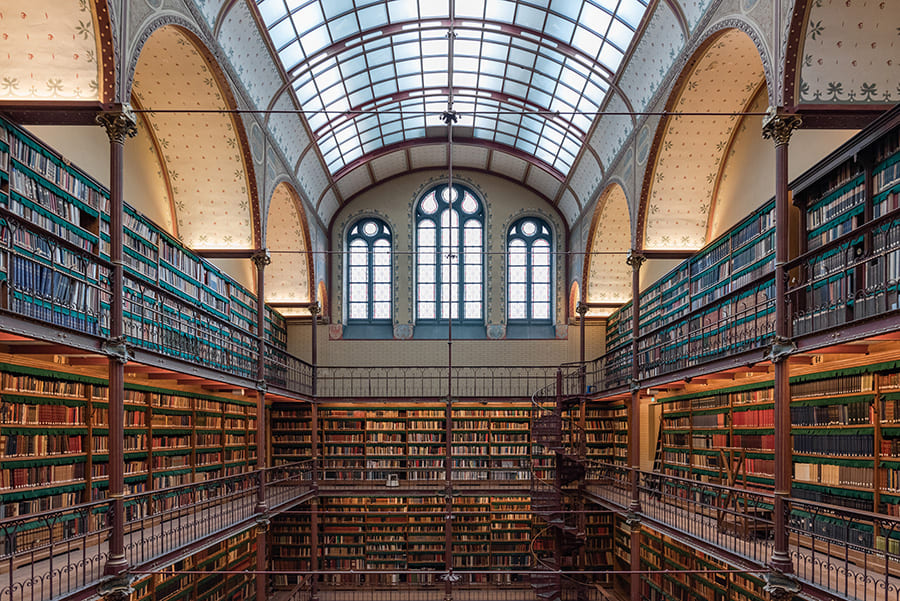 Rijksmuseum-Bibliothek Fototapete wallpaper mural