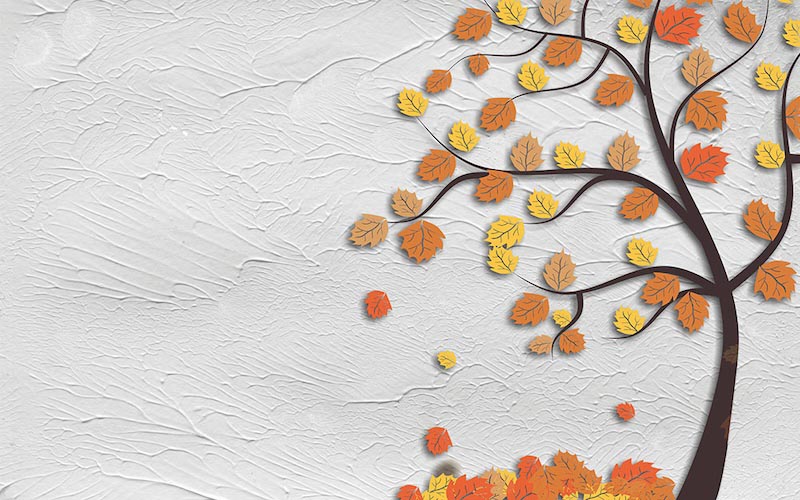 Herbstkunst Fototapete wallpaper mural