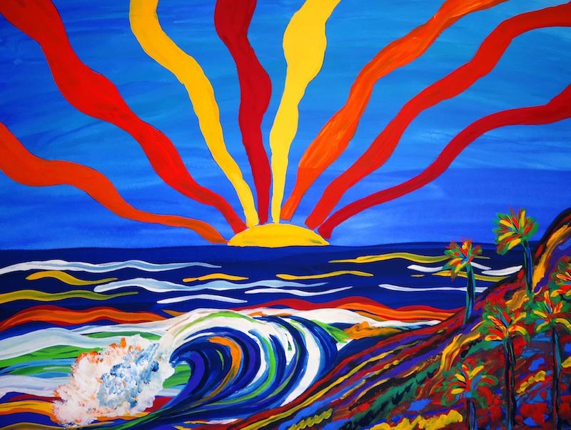 Farben der Sonne Fototapete wallpaper mural