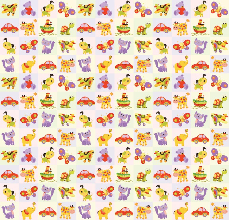 Süße Tiere Fototapete wallpaper mural