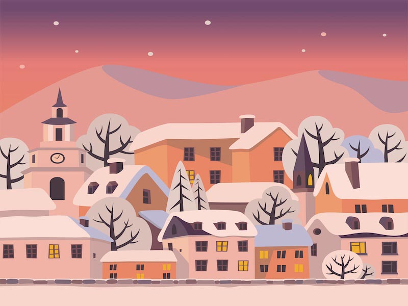 Nette Nachbarschaft Fototapete wallpaper mural
