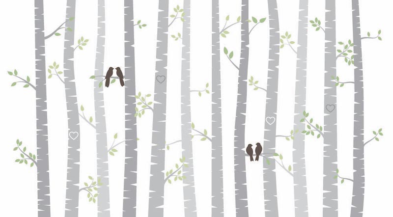 Leben im Wald Fototapete wallpaper mural