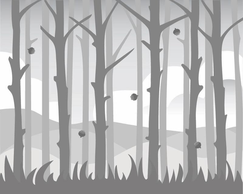 Ich liebe den Wald Fototapete wallpaper mural