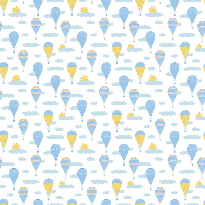 Blaue Ballons am Himmel Fototapete wallpaper mural