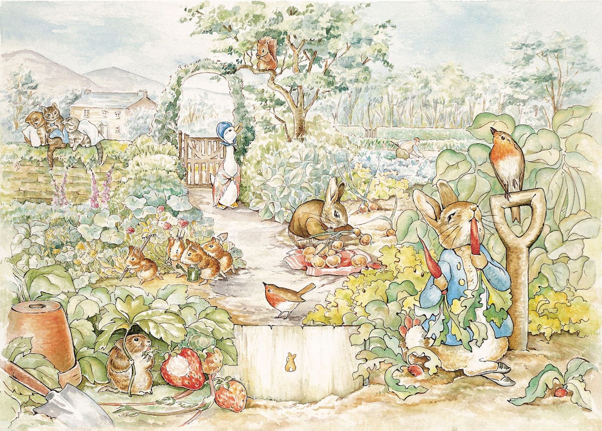 Peter Rabbit Wunderland Fototapete wallpaper mural