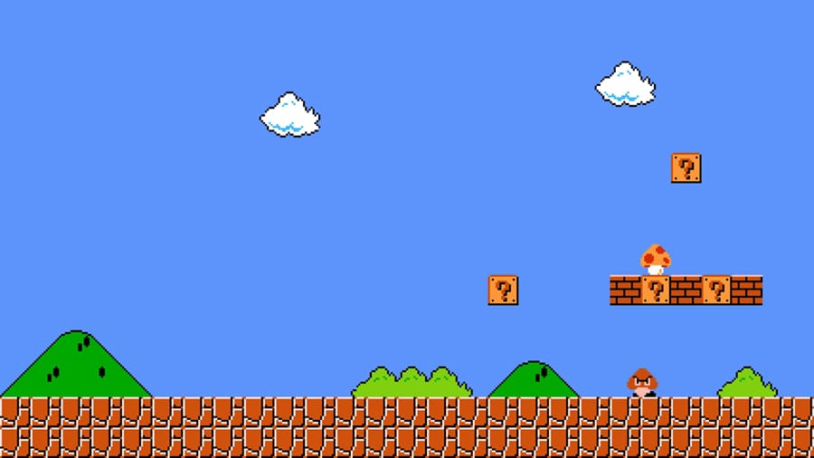 Pixel-Art Mario Fototapete wallpaper mural