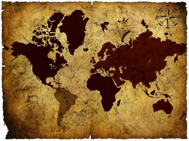 Kompass der Welt Fototapete wallpaper mural