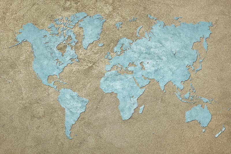 Blaue Welt Fototapete wallpaper mural