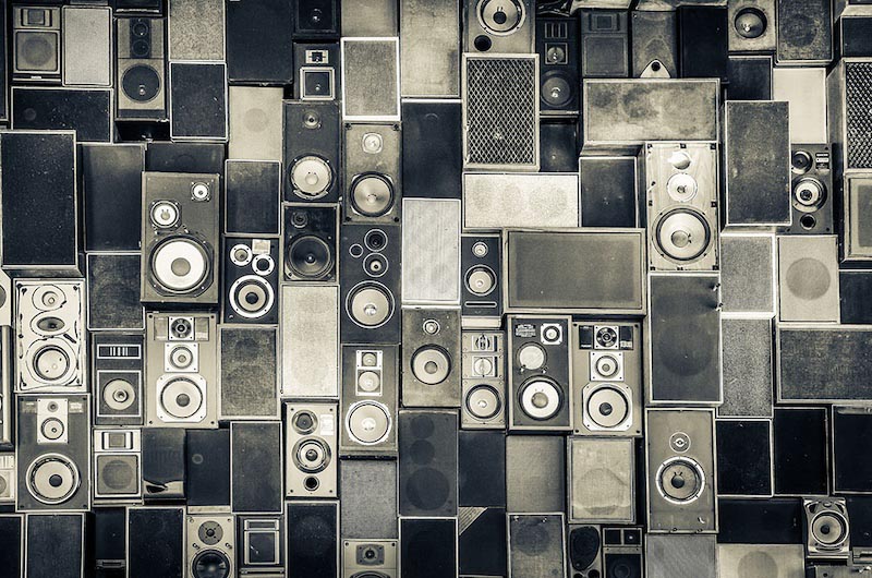 Donnernde Boxen Fototapete wallpaper mural