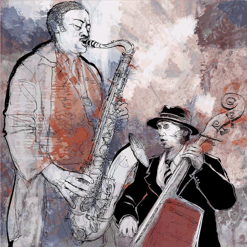 Die Basics von Jazz Fototapete wallpaper mural