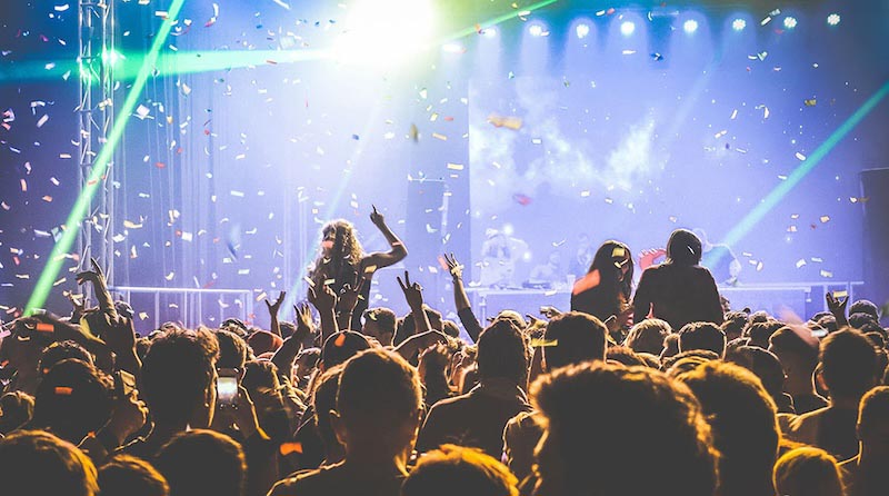 Verrücktes Konzert Fototapete wallpaper mural