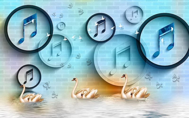 Zitate & Musik Fototapete wallpaper mural