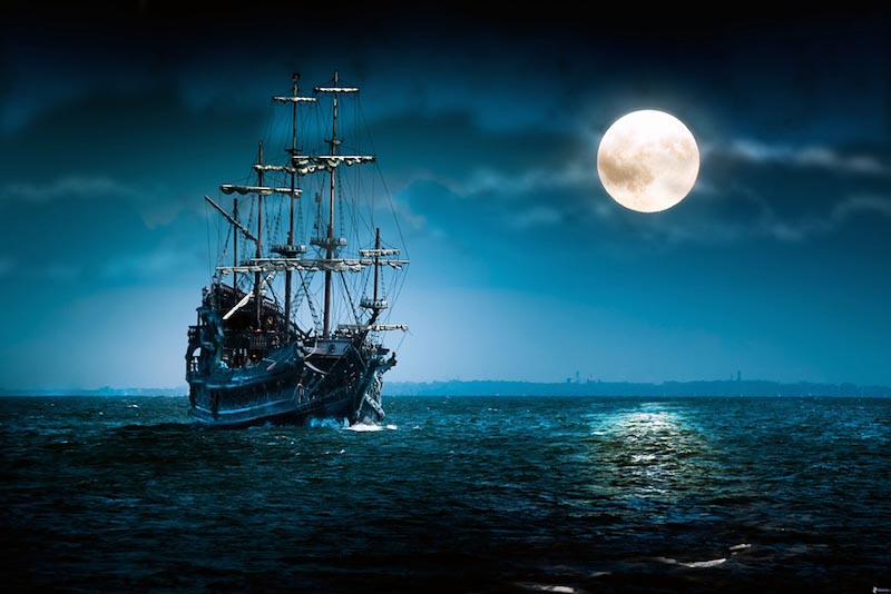 Piratenschiff Fototapete wallpaper mural