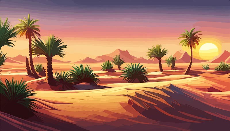 Sand der Stille Illustration Fototapete wallpaper mural