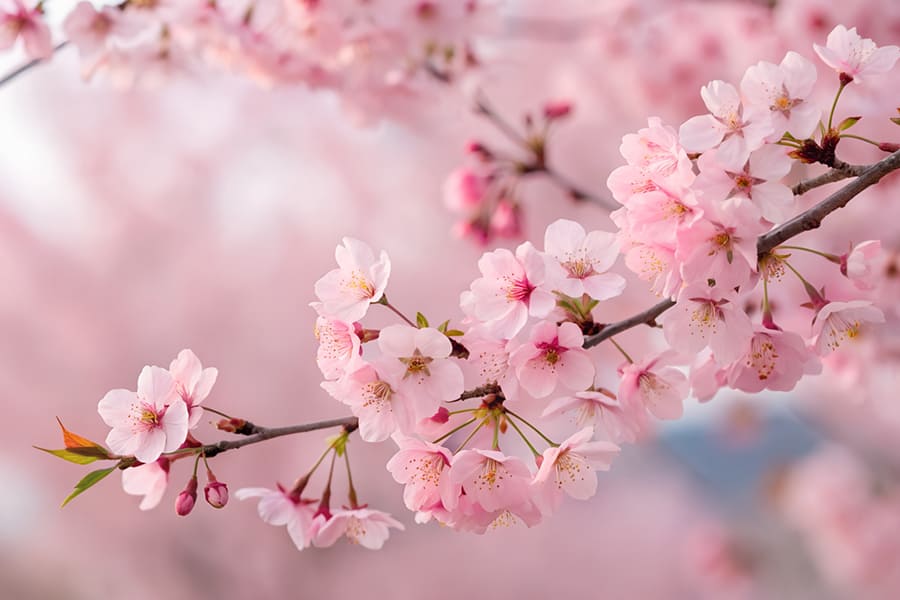 Japanische Kirschblüte Fototapete wallpaper mural