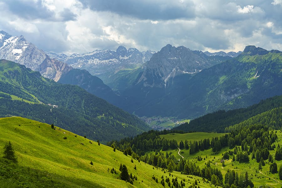 Alpenlandschaft Fototapete wallpaper mural