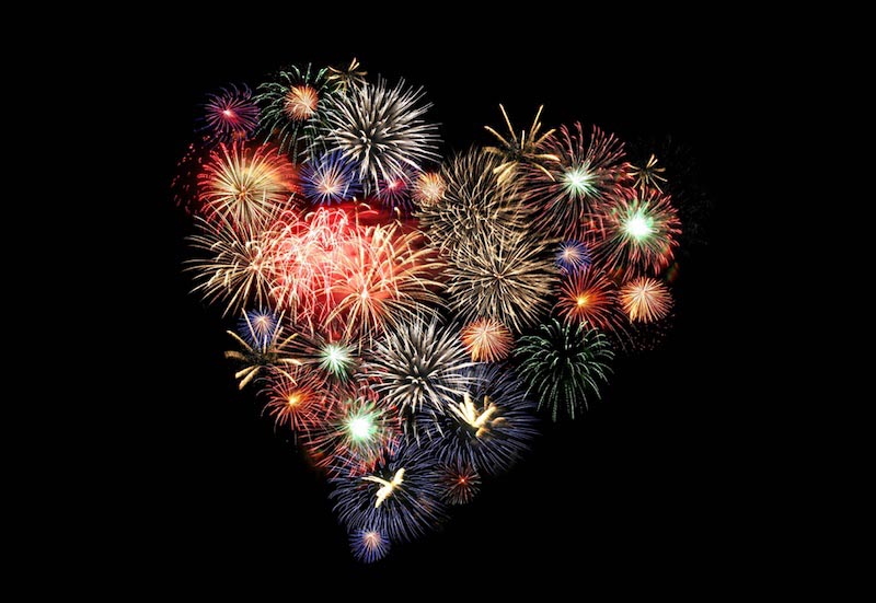 Feuerwerk Fototapete wallpaper mural