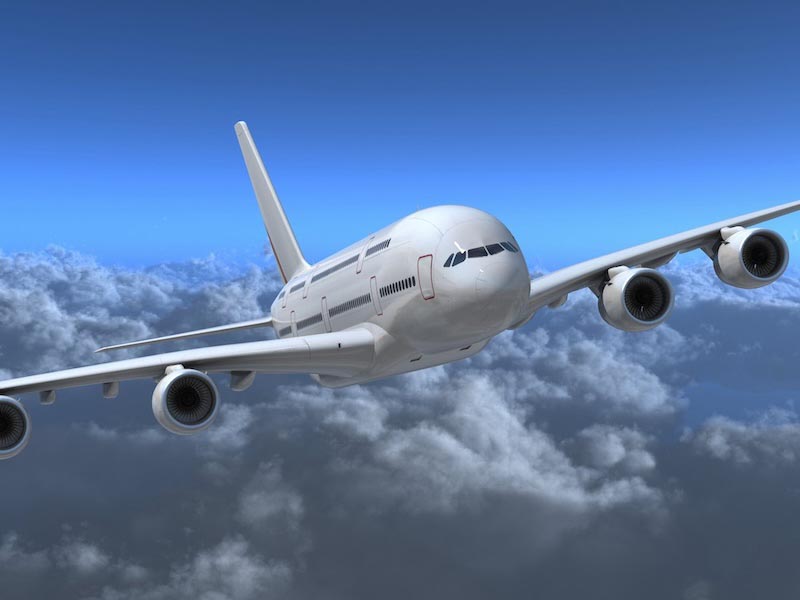 Airbus Flugzeug Modell Fototapete wallpaper mural