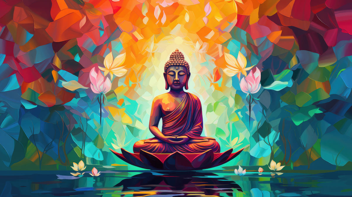 Buddha der heiligen Weisheit Fototapete wallpaper mural