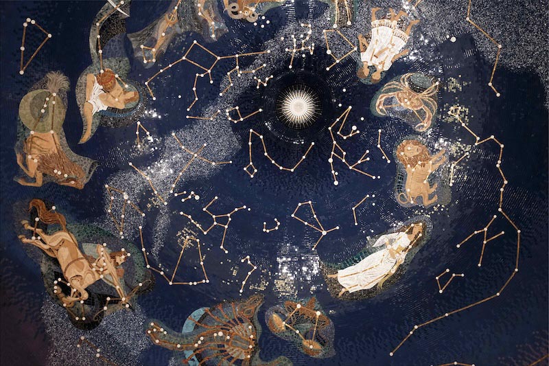 Astrologie und Sternzeichen Fototapete wallpaper mural