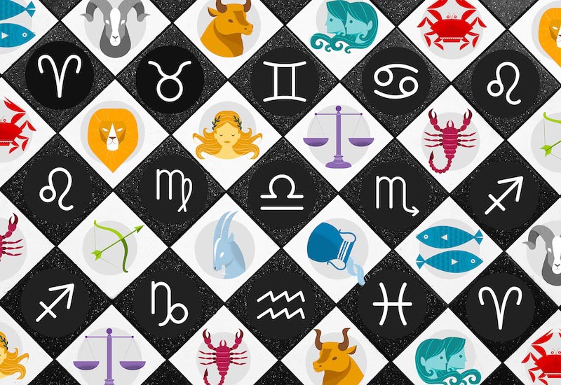 Sternzeichen und himmlische Zeichnung Fototapete wallpaper mural