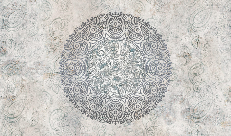Ornamentales Mandala Fototapete wallpaper mural