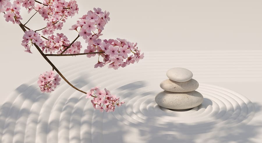 Japanischer Zen-Garten Fototapete wallpaper mural